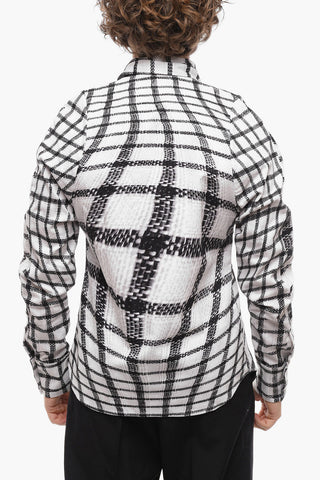 Camicia Regular Fit con Stampa a Quadri