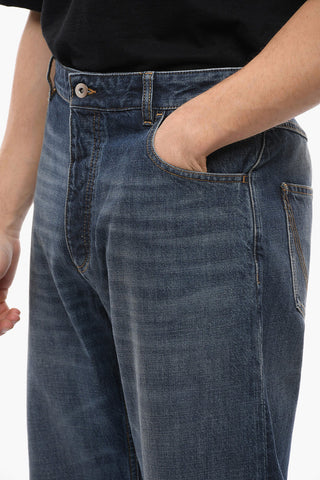 Mid Wash Cotton Regular Fit Denims 20cm