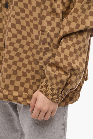 FACETASM Checkered Motif Cotton Overshirt