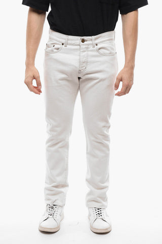 Contrasting Stitching Slim Fit Jeans 16,5cm