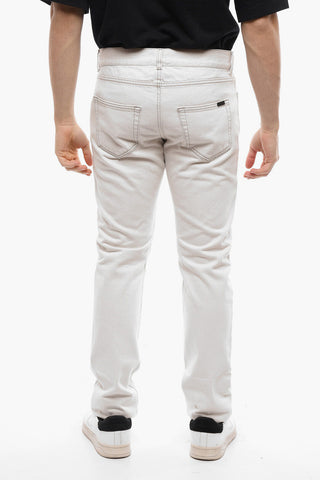 Contrasting Stitching Slim Fit Jeans 16,5cm