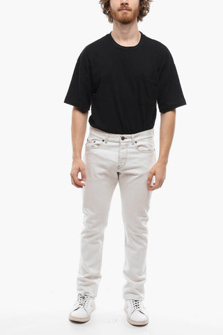 Contrasting Stitching Slim Fit Jeans 16,5cm