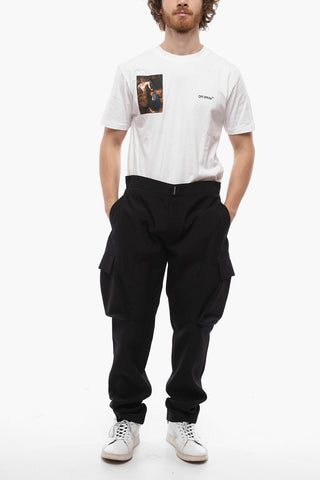 Pantaloni Cargo in Lana Slim Fit