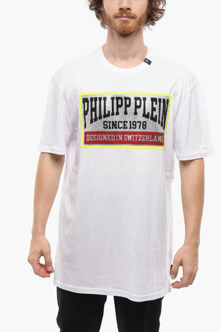 SS PP1978 Crew-neck T-shirt with Crystal Inserts
