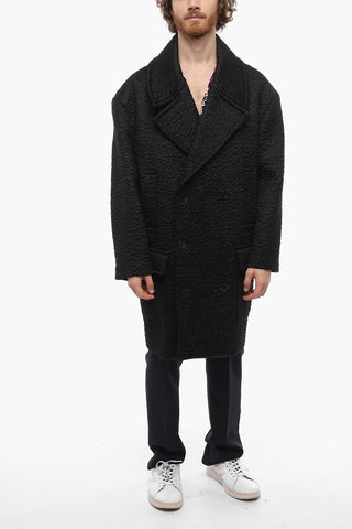 Cappotto Doppio-petto Bouclè a 4 Tasche