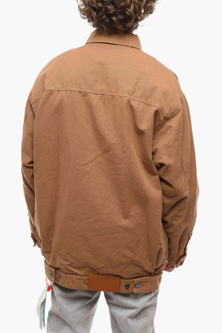 Overshirt con Abbottonatura Nascosta e Tasche Utility