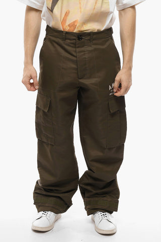 Embroidered Logo Parachute Pants