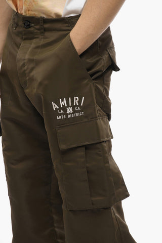 Embroidered Logo Parachute Pants