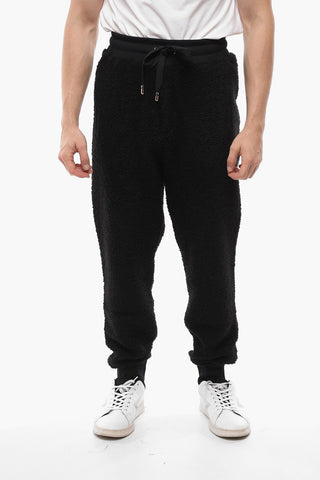 Cuffed Teddy Sweatpants with Zipped Pockets