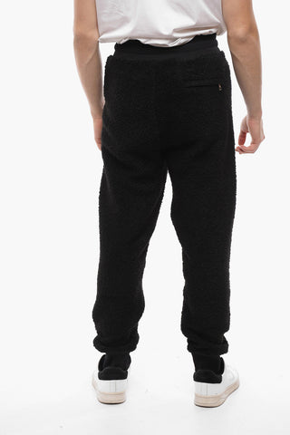 Cuffed Teddy Sweatpants with Zipped Pockets