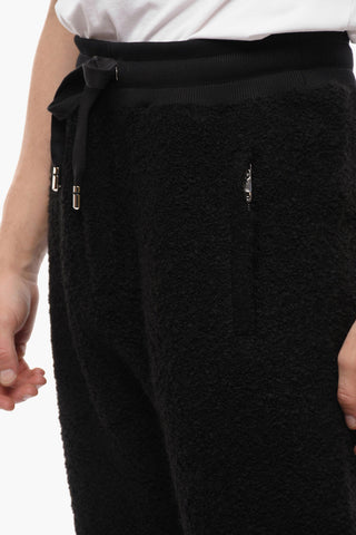 Cuffed Teddy Sweatpants with Zipped Pockets