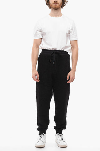 Cuffed Teddy Sweatpants with Zipped Pockets