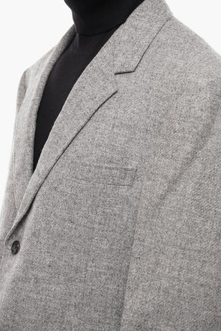 Blazer in Tweed di Lana con Tasche con Aletta