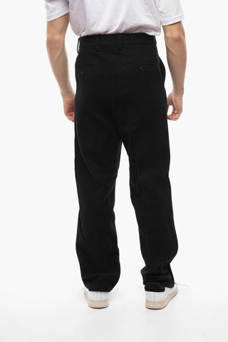 Pantaloni regular Fit in Lana Bouclé