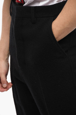 Pantaloni regular Fit in Lana Bouclé