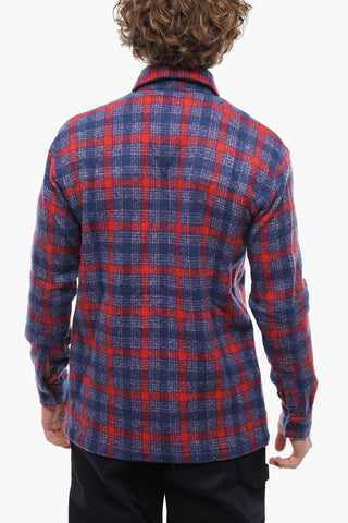 Camicia in Misto Lana WESTER COLOR con Tasche Utility