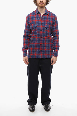 Camicia in Misto Lana WESTER COLOR con Tasche Utility