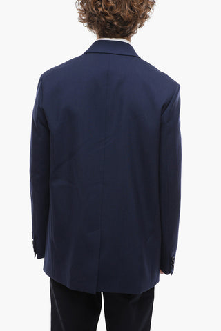 Blazer Monopetto con Rever Classico e Tasche ad Aletta