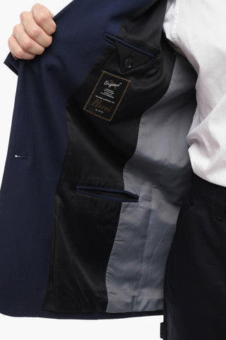 Blazer Monopetto con Rever Classico e Tasche ad Aletta