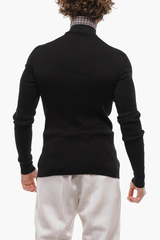 Logoed Turtle-Neck Cotton Pullover