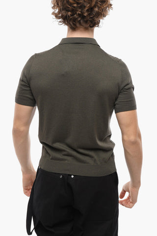 Jacquard Silk Blend Polo