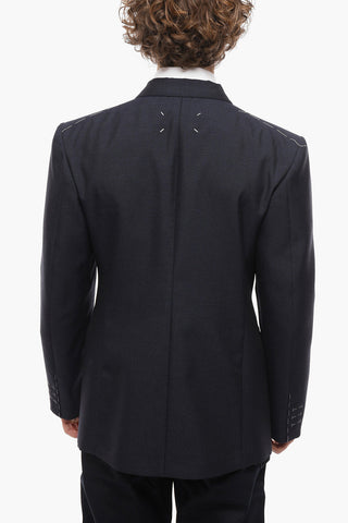 Flap Pockets Double-breasted Blazer