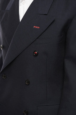 Flap Pockets Double-breasted Blazer