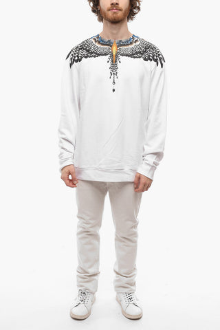 Felpa Girocollo GRIZZLY WINGS in Cotone Garzato