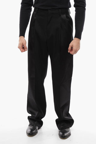 Wool and Silk Double Pleat Pants