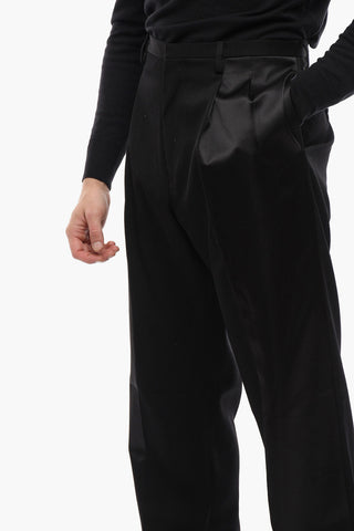 Wool and Silk Double Pleat Pants