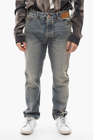 MELROSE 5 Pockets Slim Fit Delavé Jeans 20cm