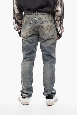 MELROSE 5 Pockets Slim Fit Delavé Jeans 20cm