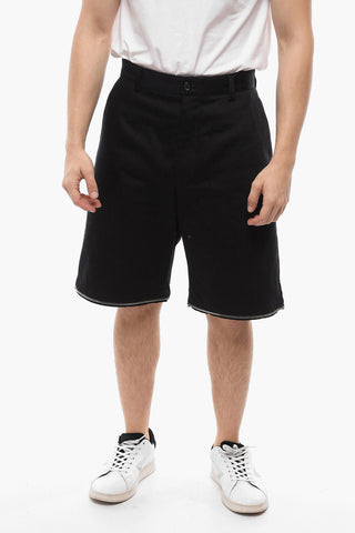 Cotton Wide Leg Modular Pants with Zipped Details