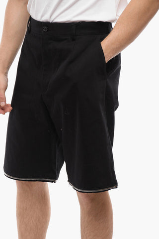 Cotton Wide Leg Modular Pants with Zipped Details