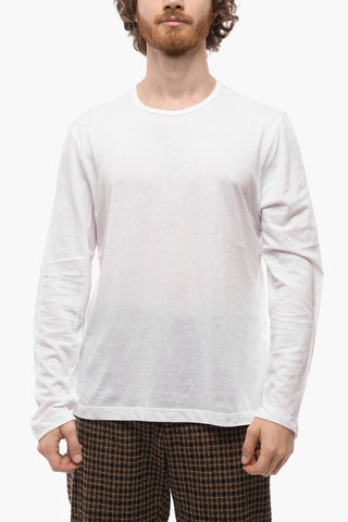 T-Shirt Girocollo YVES in Cotone con Logo Blurry