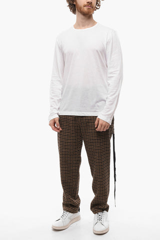 T-Shirt Girocollo YVES in Cotone con Logo Blurry