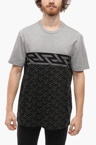 MITCHEL FIT Crew-neck T-shirt Jacquard GREQUE Motif