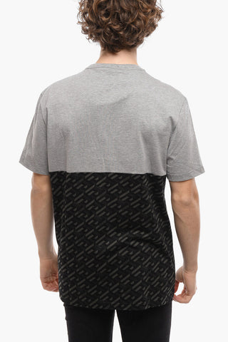 MITCHEL FIT Crew-neck T-shirt Jacquard GREQUE Motif