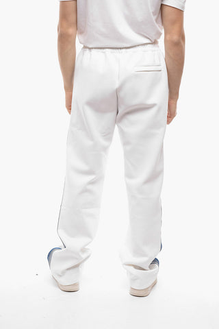 Straight Fit EMBLEM DE CAZA Sweatpants with Contrasting Bands