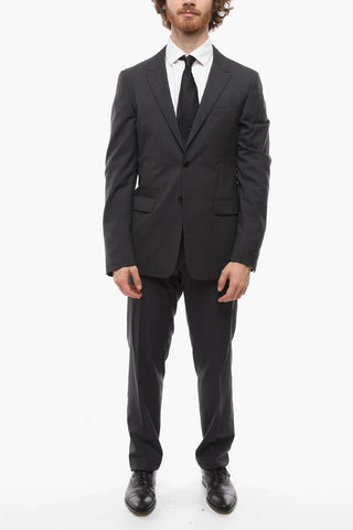 Notch Lapel Virgin Wool Slim Fit Suit