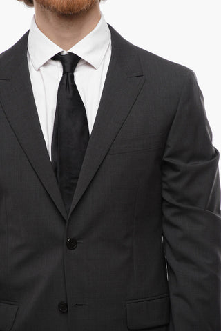 Notch Lapel Virgin Wool Slim Fit Suit