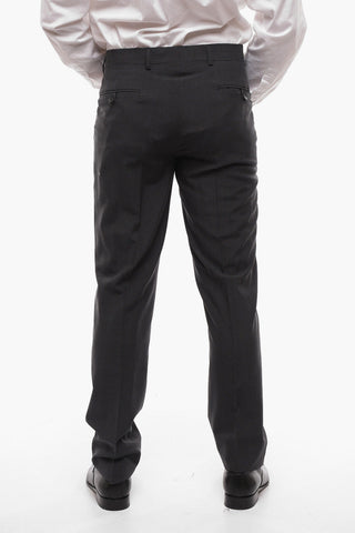 Notch Lapel Virgin Wool Slim Fit Suit