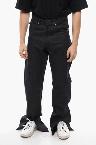 5 Pockets Regular Fit Jeans with Front Slits 24,5cm