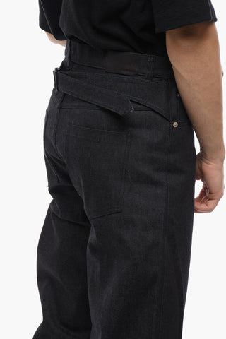 5 Pockets Regular Fit Jeans with Front Slits 24,5cm
