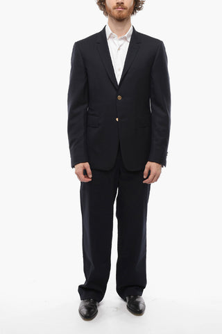 Wool Twill Blazer with Flap Pockets