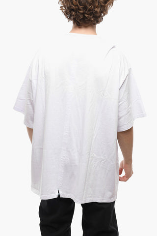 FACETASM Crew Neck Cotton T-Shirt with Breast-pocket