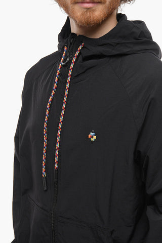 Front Zipped COLOURFUL CROSS Nylon Windbreaker