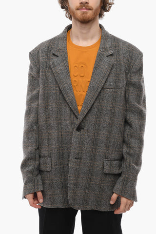 Half-lined FERGUS Herringbone Wool Blazer