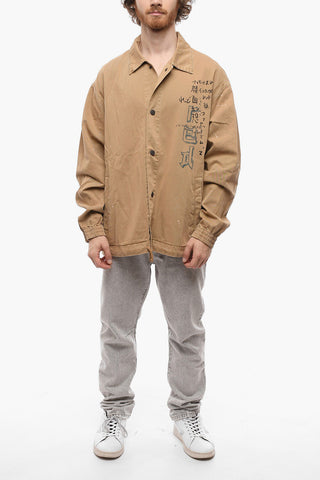 FACETASM Overshirt in Cotone con Coulisse sul Fondo