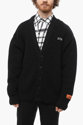 Virgin Wool 5 Buttons Cardigan